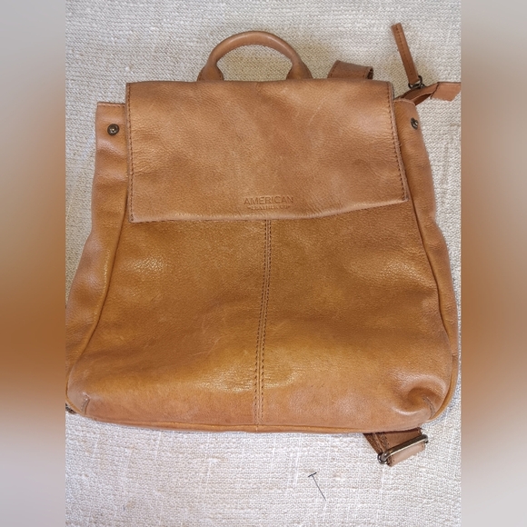 Tan Leather Backpack main image 8
